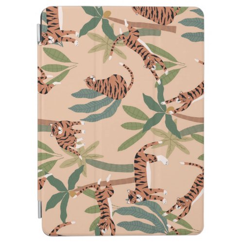 Summer Tigers Palm Trees Exotic iPad Air Cover