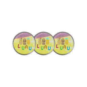 Summer Tiki Pineapple Luau Golf Ball Marker