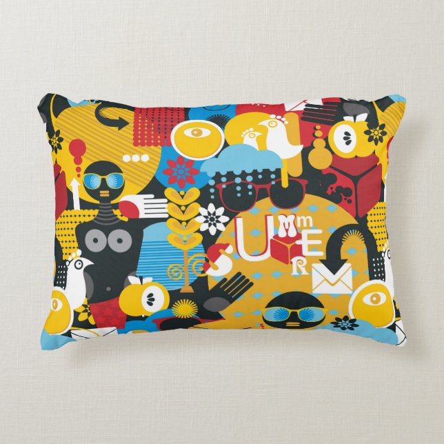 Summer time accent pillow (Front)