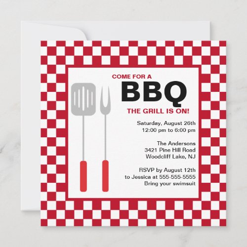 Summer Time BBQ Invitation