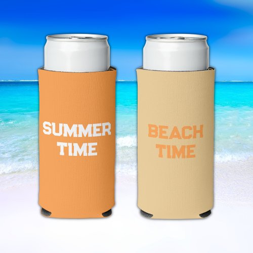 Summer Time Beach Time  Seltzer Can Cooler