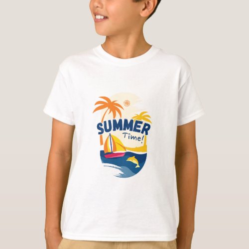 summer time boy  T_Shirt