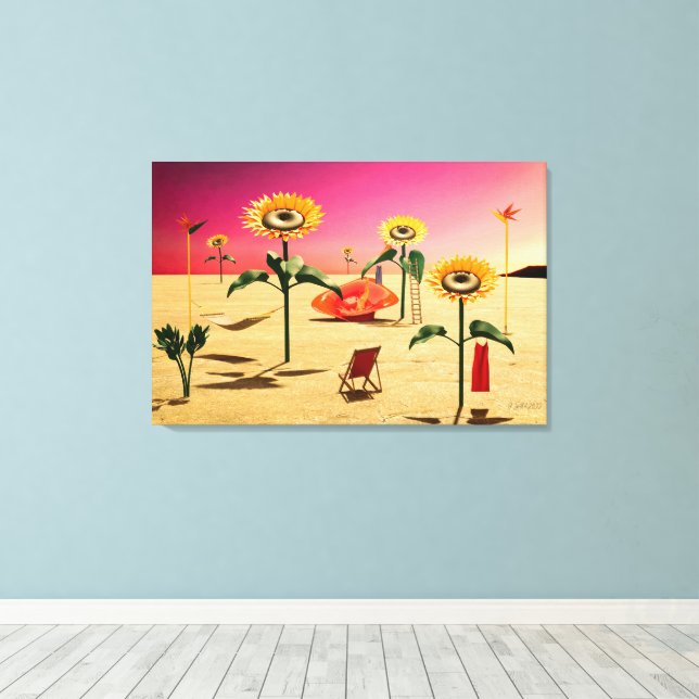 Summer Time Canvas Print (Insitu(Wood Floor))