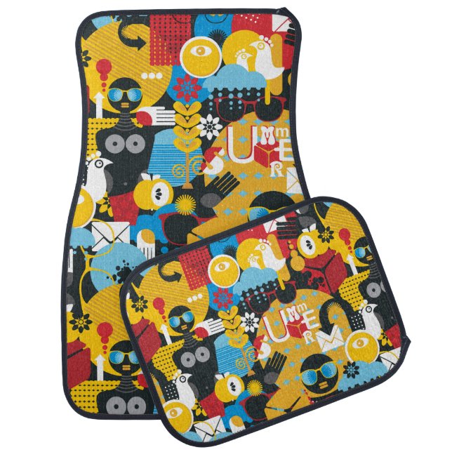 Summer time car floor mat (Set)