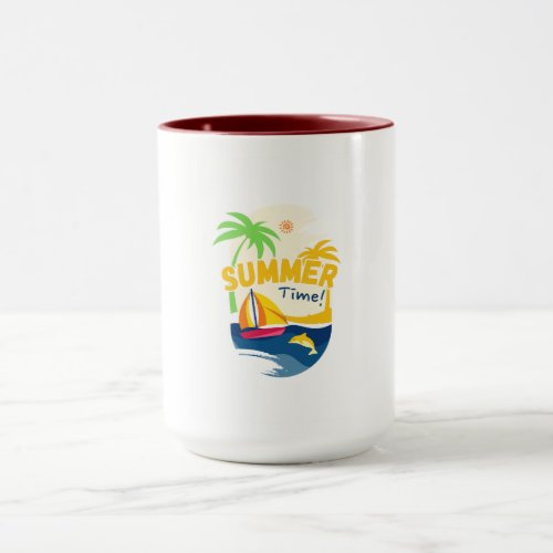 summer time coffee mug