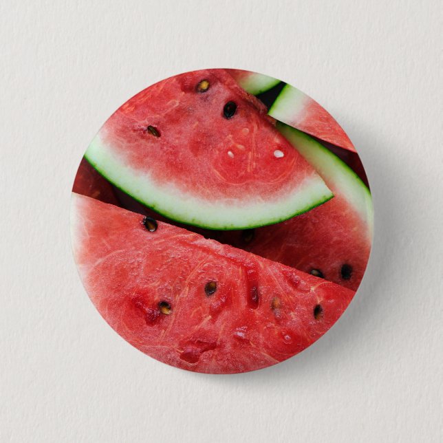 Summer Time Cold Watermelon Slices Button (Front)