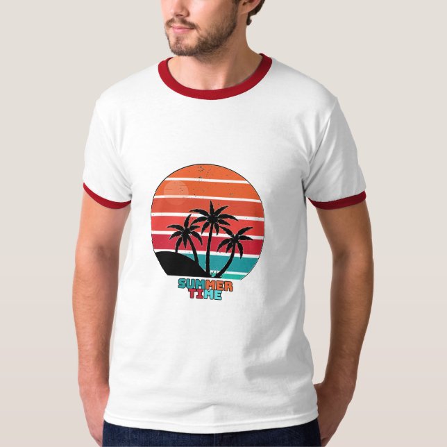 SUMMER TIME Colorful  T-Shirt (Front)