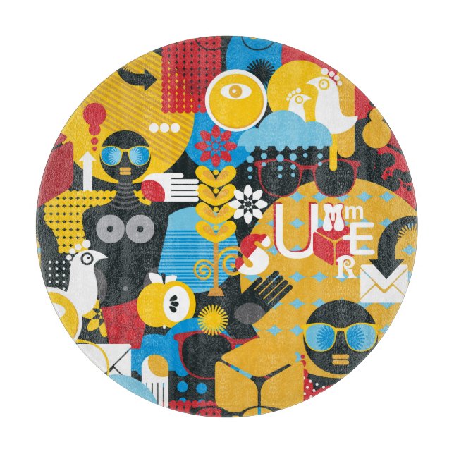 Summer time cutting board (Front)