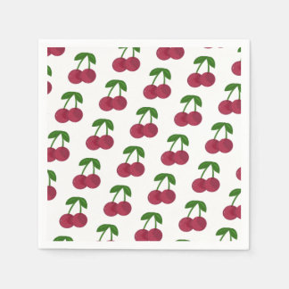 Summer Time Dark Cherries Paper Napkins