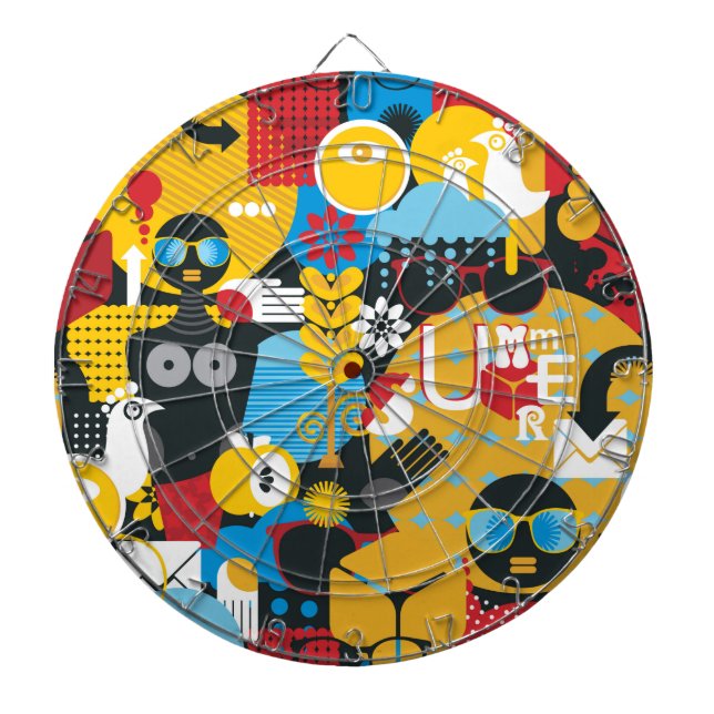 Summer time dart board (Front)