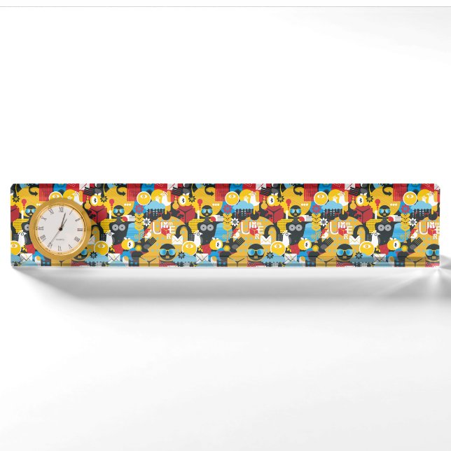 Summer time desk name plate (Front)