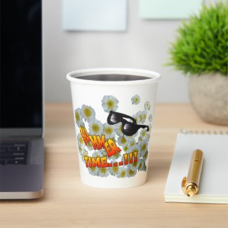 Summer Time Flowers Paper Cups