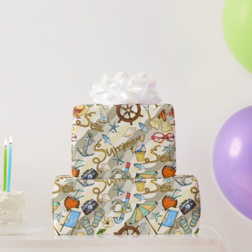 Summer Time Fun  Wrapping Paper