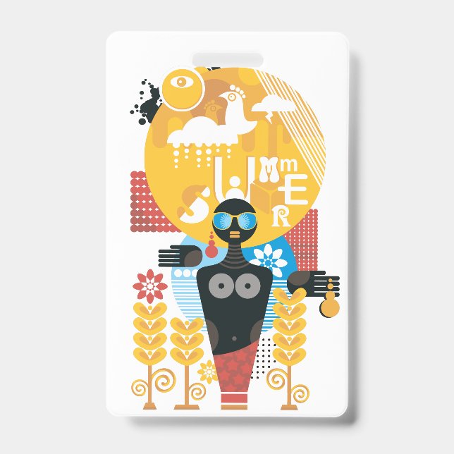Summer time girl badge (Front)