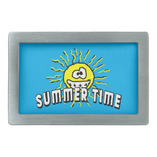 Summer Time - Happy Sun Belt Buckle