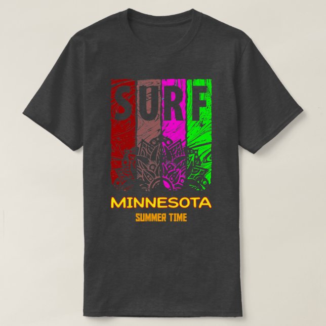 SUMMER TIME IN MINNESOTA  T-Shirt (Design Front)