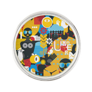 Summer time lapel pin
