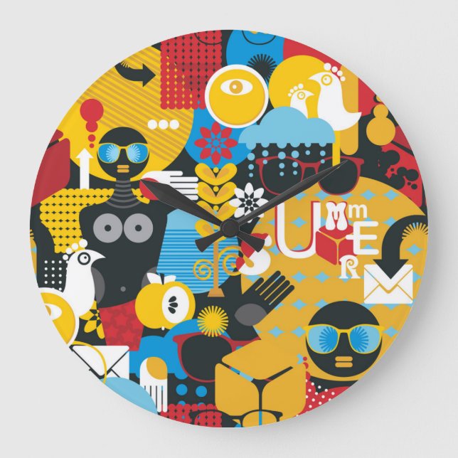 Summer time large clock (Front)