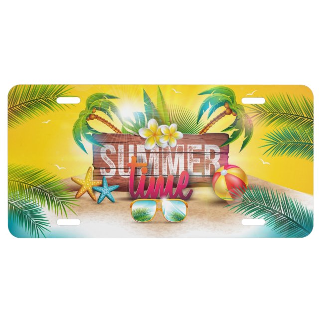Summer Time License Plate (Front)