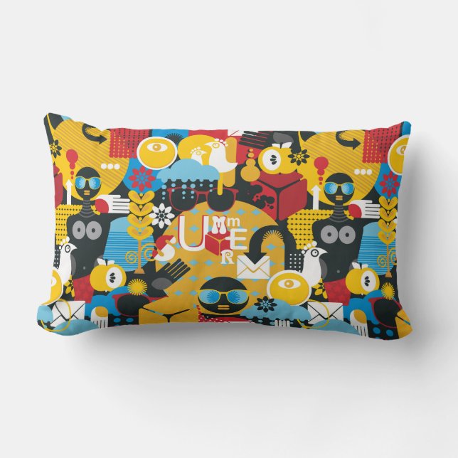 Summer time lumbar pillow (Front)