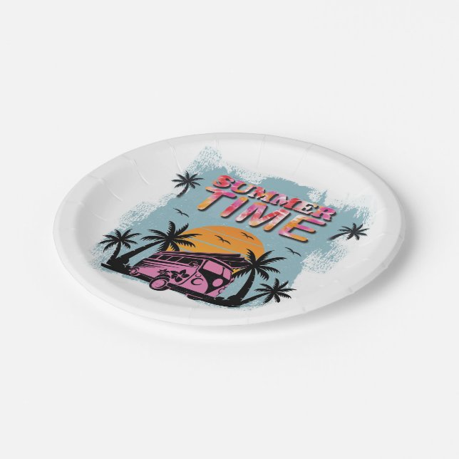 Summer Time Paper Plates (Angled)