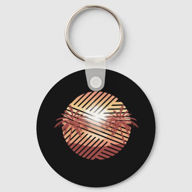 Summer Time Paradise Keychain (Front)
