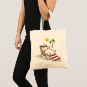 Summer Time Piggy Tote Bag (Front (Product))