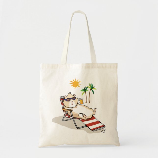 Summer Time Piggy Tote Bag (Front)