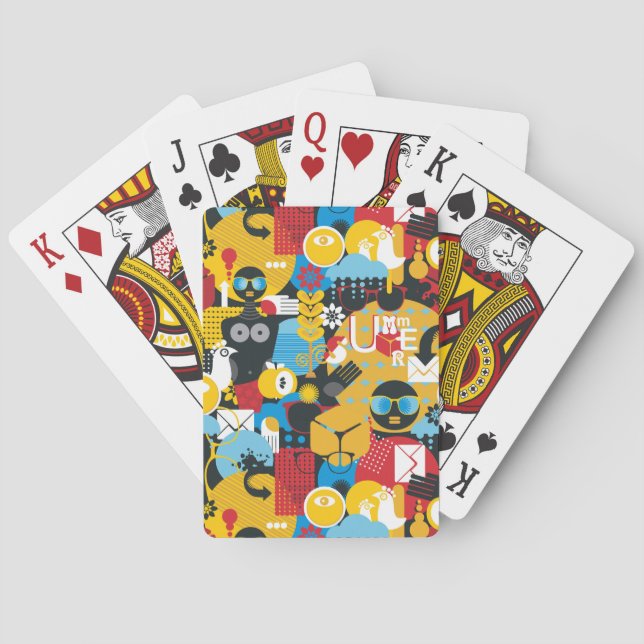 Summer time poker cards (Back)