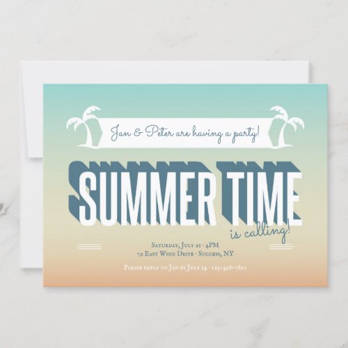 Summer Time Radiant Invitation