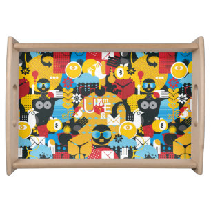 Summer time serving tray