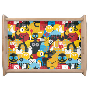 Summer time serving tray