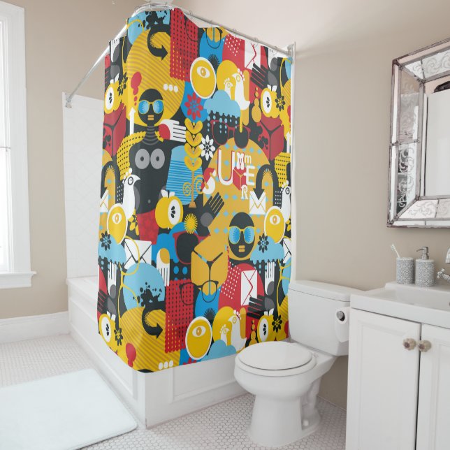 Summer time shower curtain (In Situ)