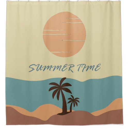 SUMMER TIME SHOWER CURTAIN