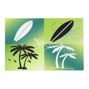 Summer Time Theme Laminated Placemat