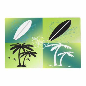 Summer Time Theme Laminated Placemat by TheHomeStore at Zazzle