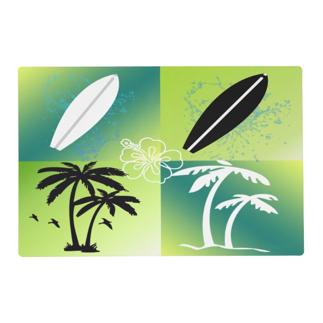 Summer Time Theme Laminated Placemat (Front)