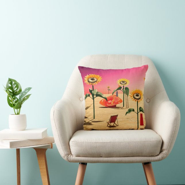 Summer Time Throw Pillow (Chair)