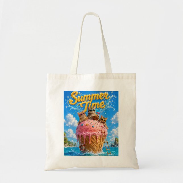 Summer time tote bag (Front)