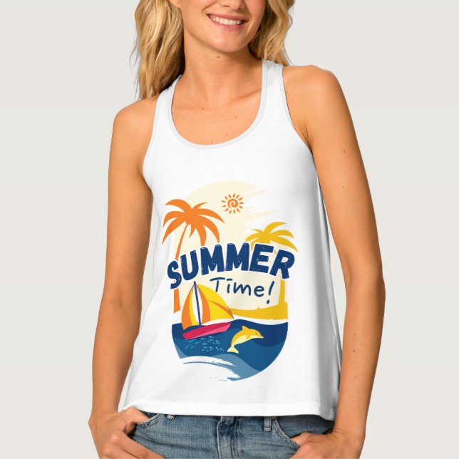 Summer Time Vibes T-Shirt - Perfect for Sunny Days (Front)