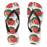 Summer time- watermelon flip flops