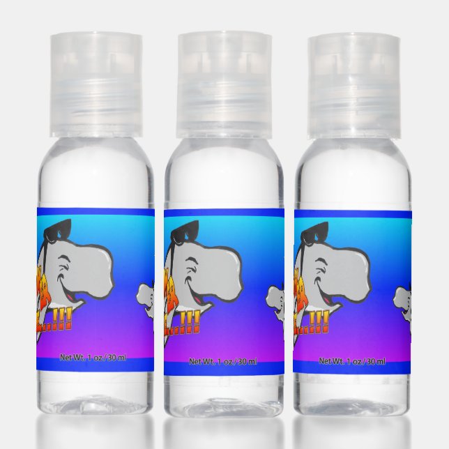 Summer Time Whales Cartoon Travel Bottle Set Hand Sanitizer (Set)