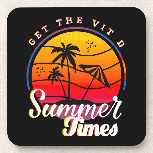 Summer Times Beverage Coaster (Front)