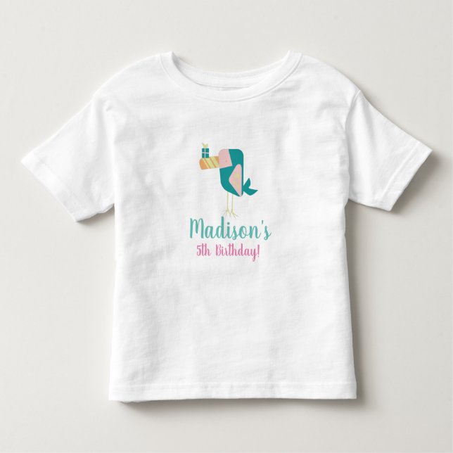Summer Toucan Birthday Bird Party  Toddler T-shirt (Front)