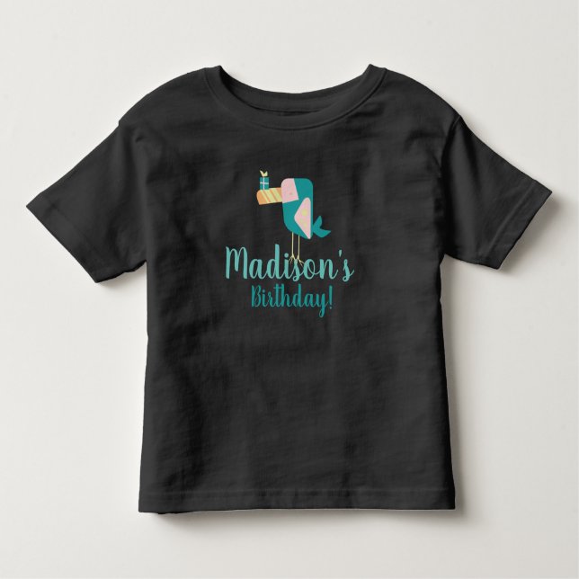 Summer Toucan Birthday Bird Party  Toddler T-shirt (Front)