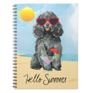 Summer Toy Poodle Notebook