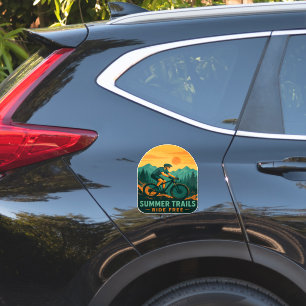 Summer Trails Ride Free – Mountain Bike Adventure Sticker