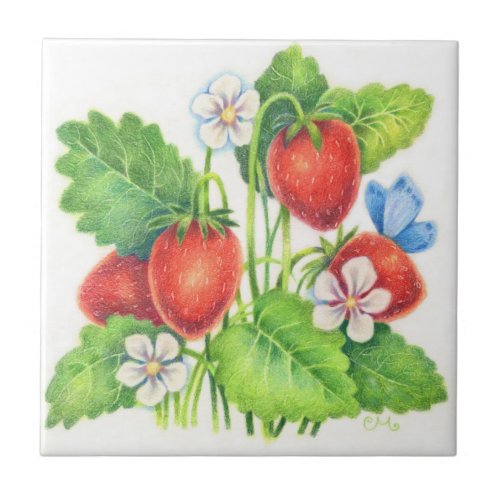 Summer Treat _ Strawberry Tile