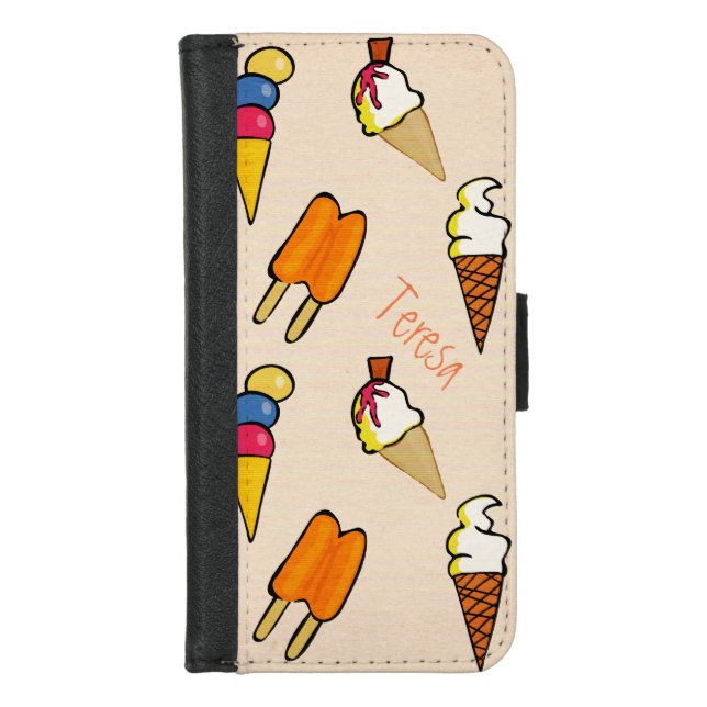 Summer Treats Custom iPhone Wallet Case (Front)