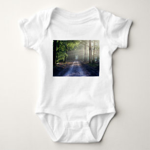 Summer Trees Covering Dirt Road Baby Bodysuit